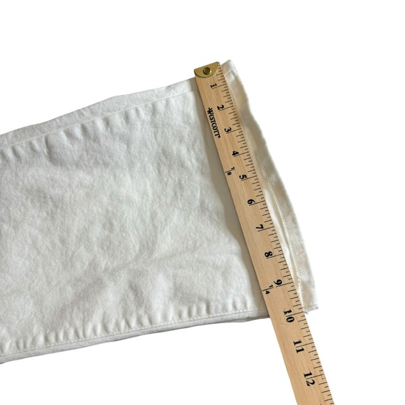 Urban Outfitters BDG Ruched V-Front Front Low Rise Flared Jeans White Womens 25 - Picture 12 of 15